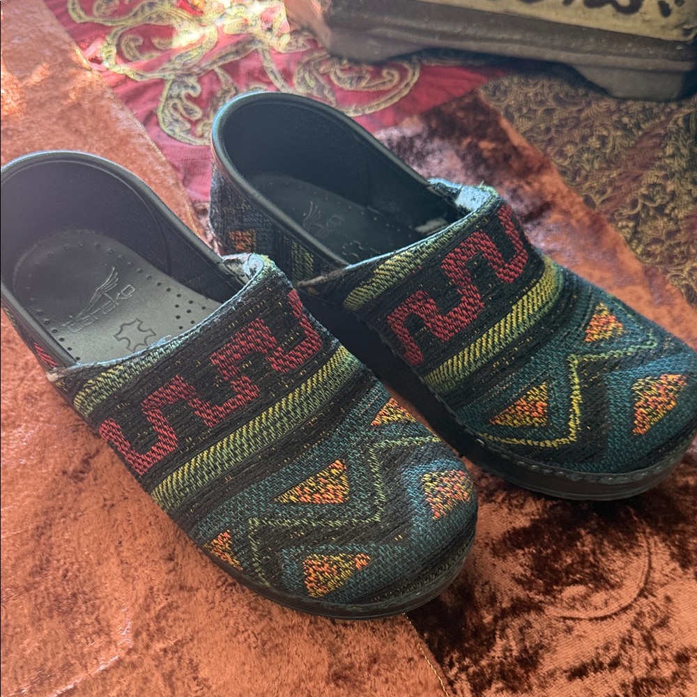 Dansko Colorful Patterned Clogs - Picture 2 of 7